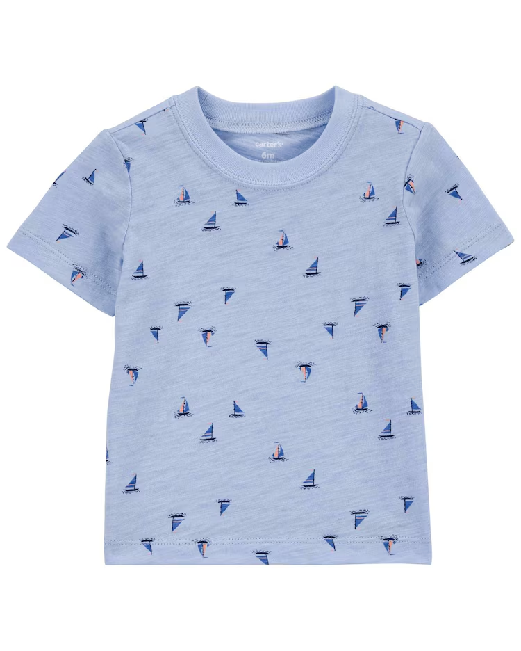 Jardineira bebê + par de meia barco à vela azul | Carter's - Imagem 3
