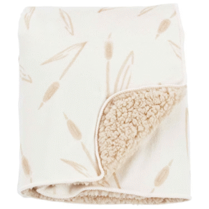 Cobertor bebê floral fleece off-white | Carter's